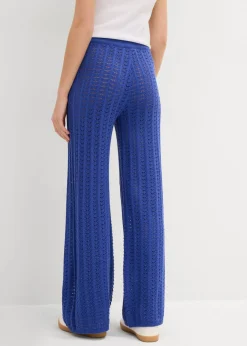 Mujer bonprix bonprix Pantalón de punto con patrón calado