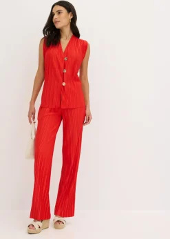 Mujer bonprix bonprix Pantalón de punto con plisado