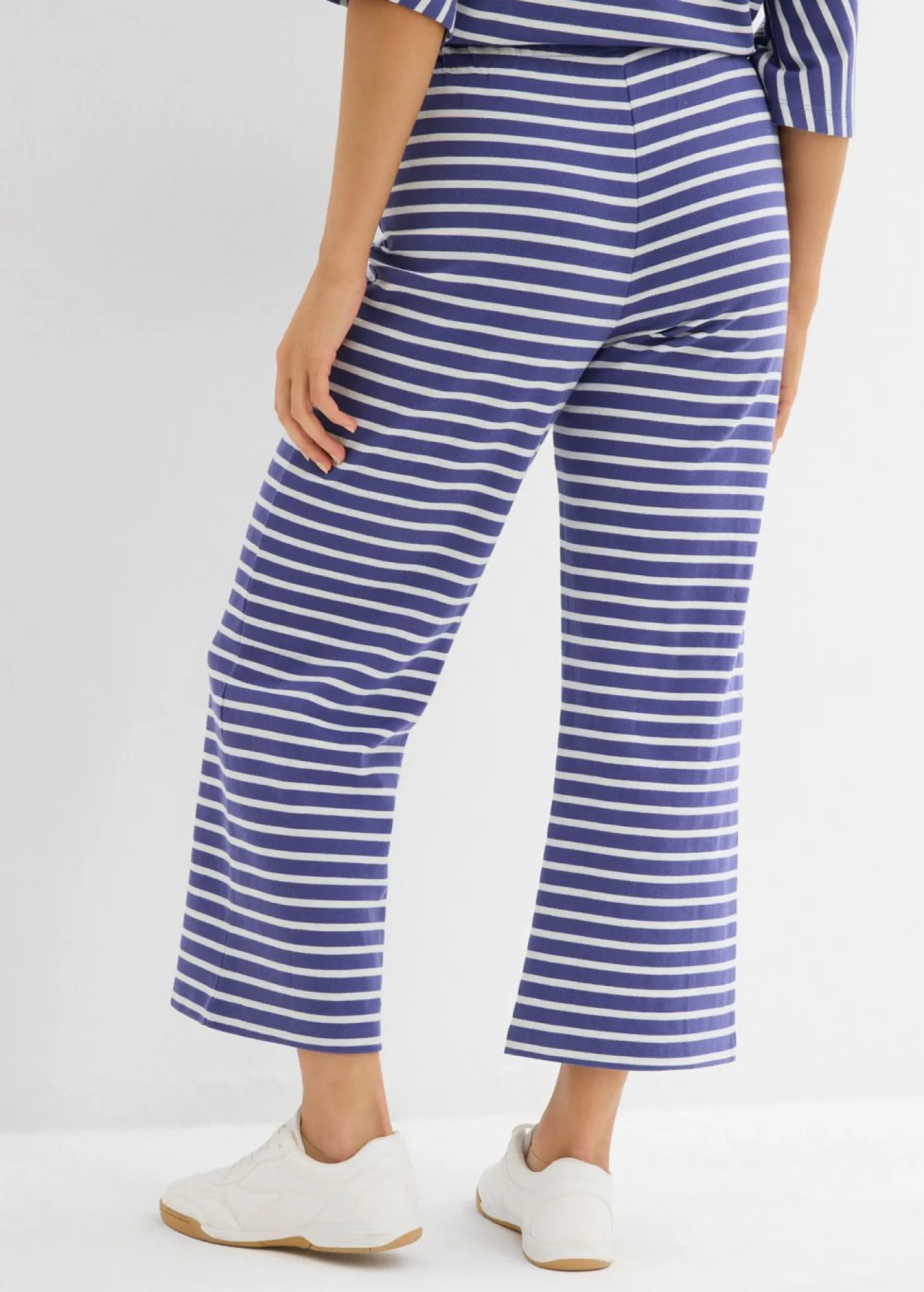 Mujer bonprix bonprix Pantalón de punto de algodón estructurado