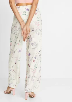 Mujer bonprix bonprix Pantalón de punto de crepé ligero