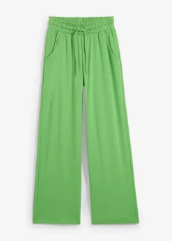 bonprix bonprix Pantalones>Pantalón de punto de interlock Verde trébol
