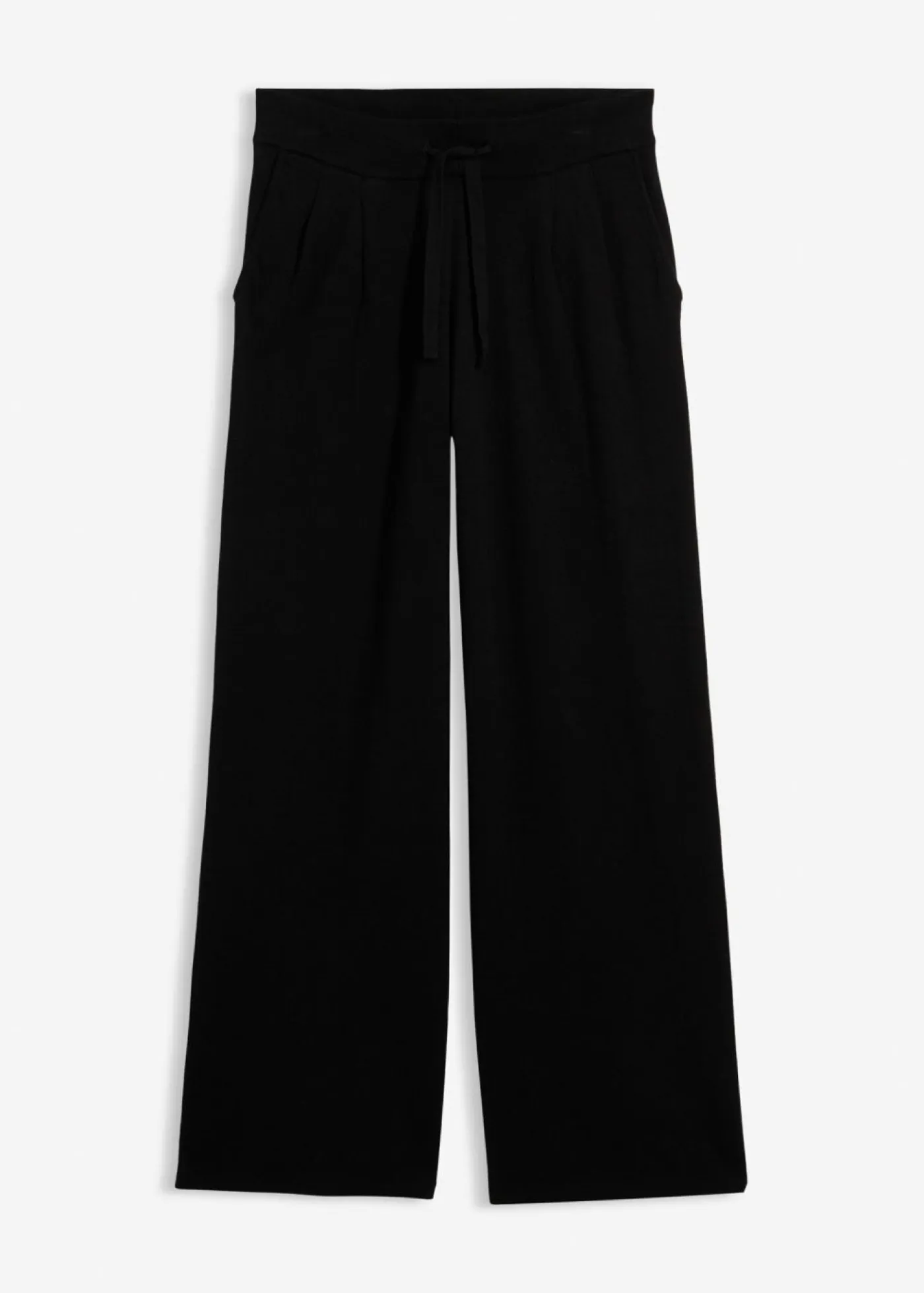 bonprix bonprix Esenciales|Pantalones>Pantalón de punto de mezcla de cachemir suave Negro