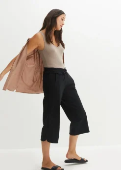 Mujer bonprix bonprix Pantalón de punto de mezcla de algodón