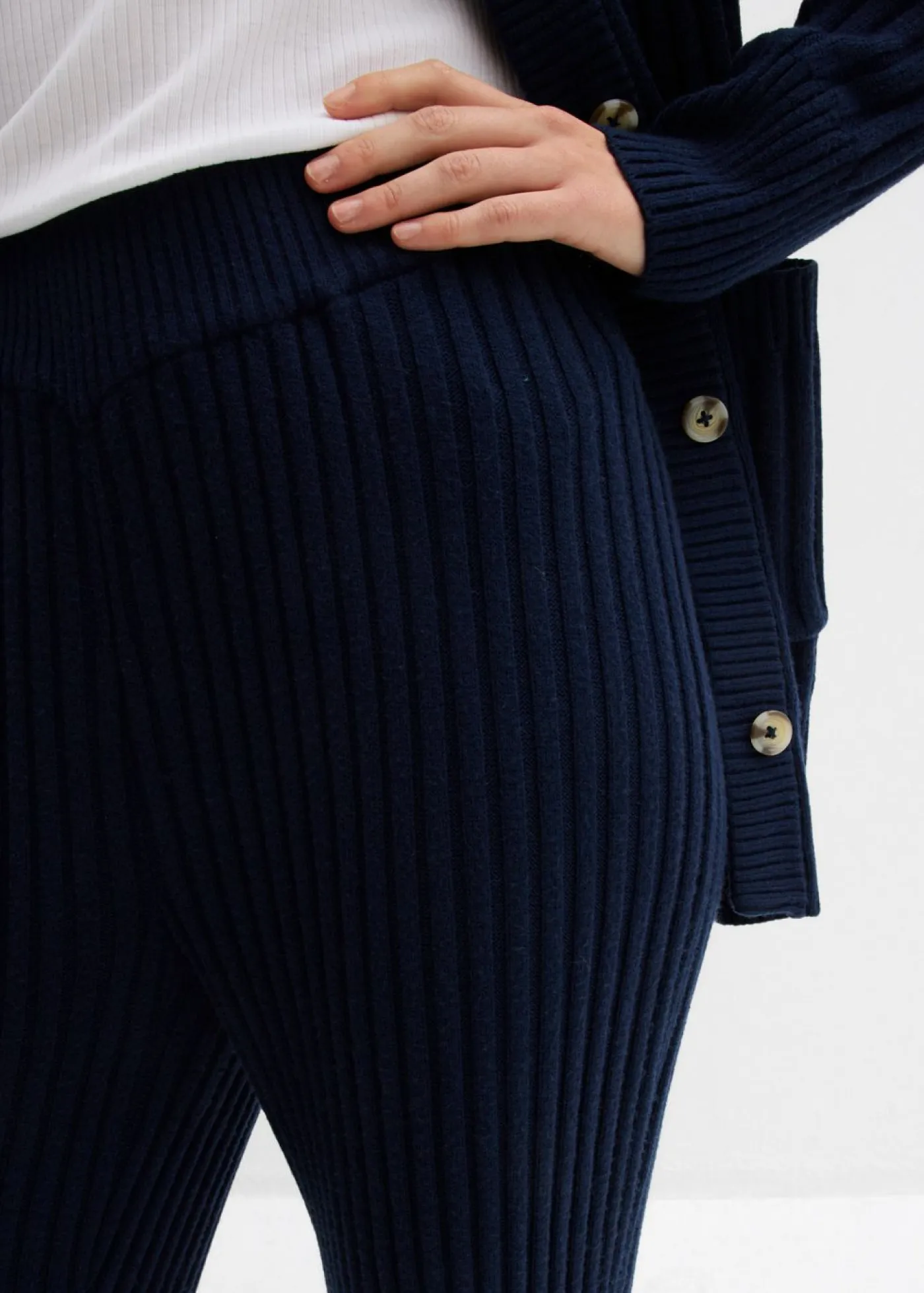 Mujer bonprix bonprix Pantalón de punto de mezcla de viscosa suave