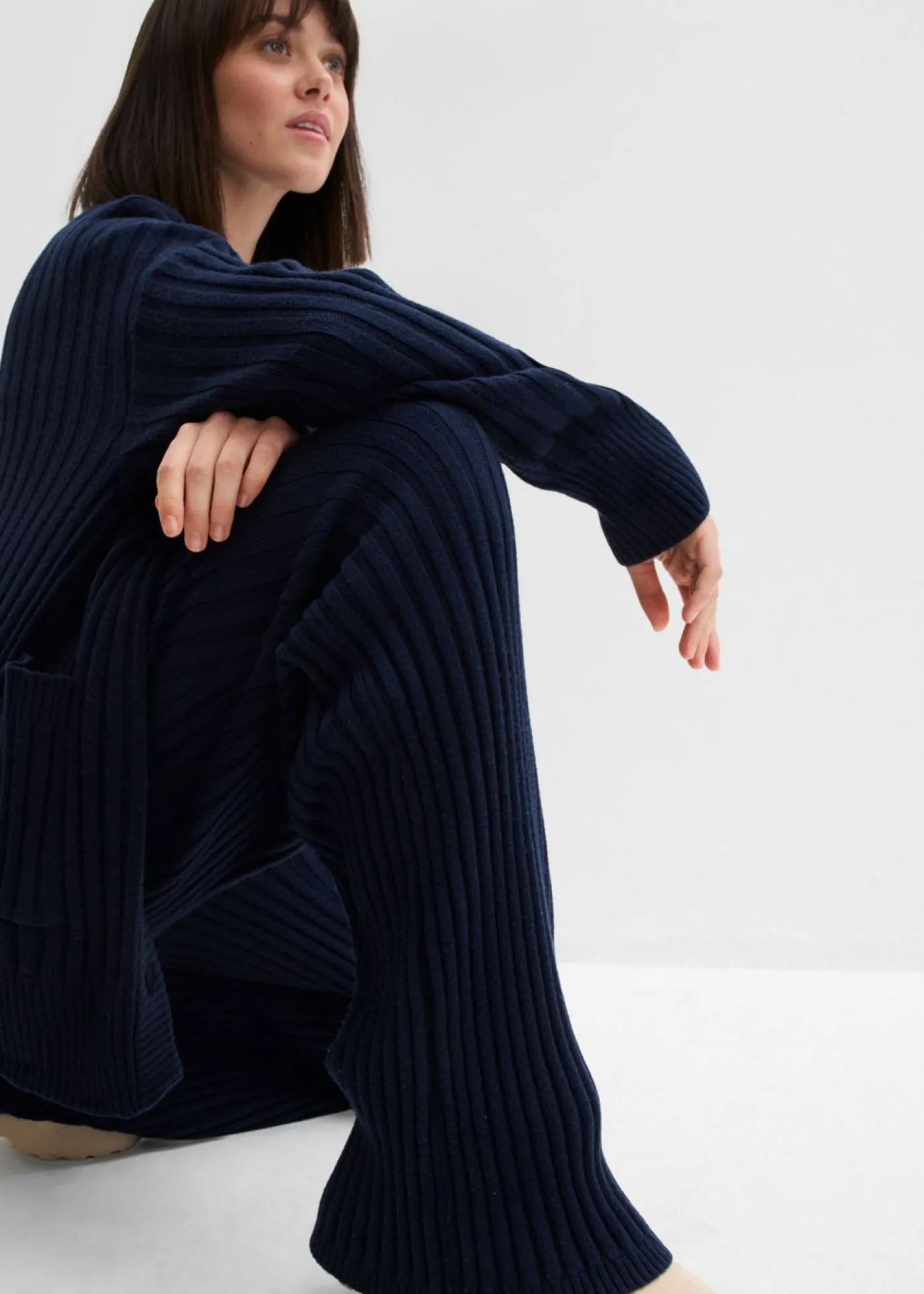 Mujer bonprix bonprix Pantalón de punto de mezcla de viscosa suave