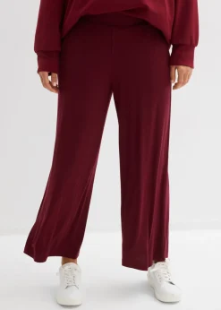 Mujer bonprix bonprix Pantalón de punto de mezcla de viscosa fluida, largo 7/8
