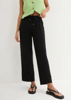 Mujer bonprix bonprix Pantalón de punto de mezcla de viscosa fluida
