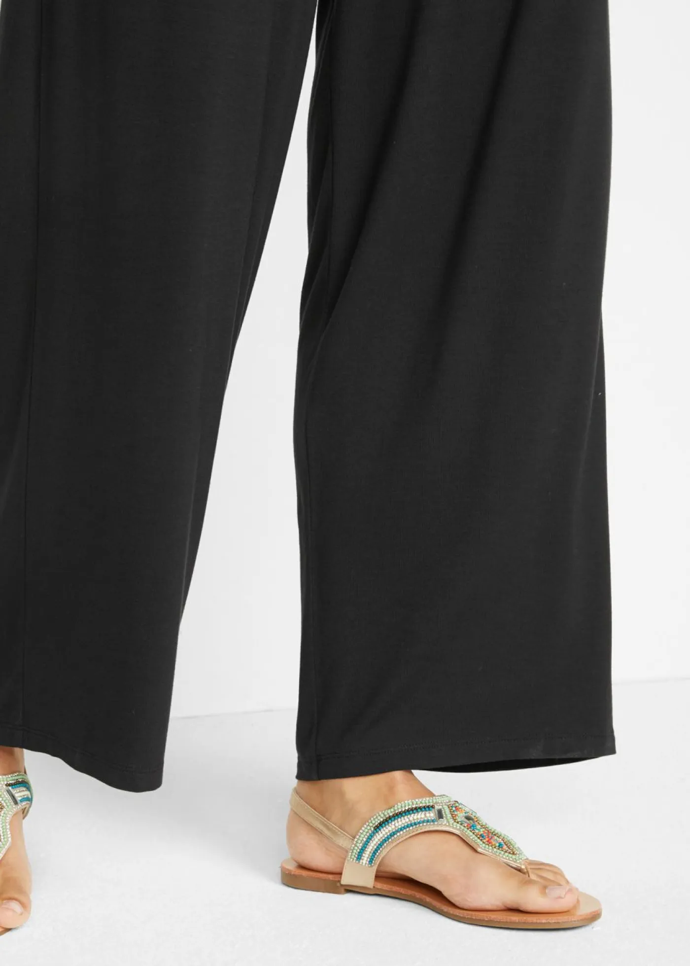 Mujer bonprix bonprix Pantalón de punto de mezcla de viscosa fluida