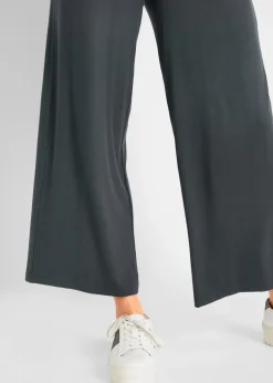 Mujer bonprix bonprix Pantalón de punto de mezcla de viscosa fluida, largo 7/8
