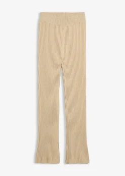 bonprix bonprix Pantalones>Pantalón de punto de mezcla de viscosa suave Arena claro