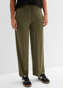 Mujer bonprix bonprix Pantalón de punto de mezcla de viscosa fluida