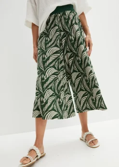 Mujer bonprix bonprix Pantalón de punto de mezcla de viscosa sostenible