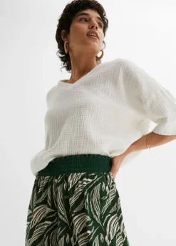 Mujer bonprix bonprix Pantalón de punto de mezcla de viscosa sostenible