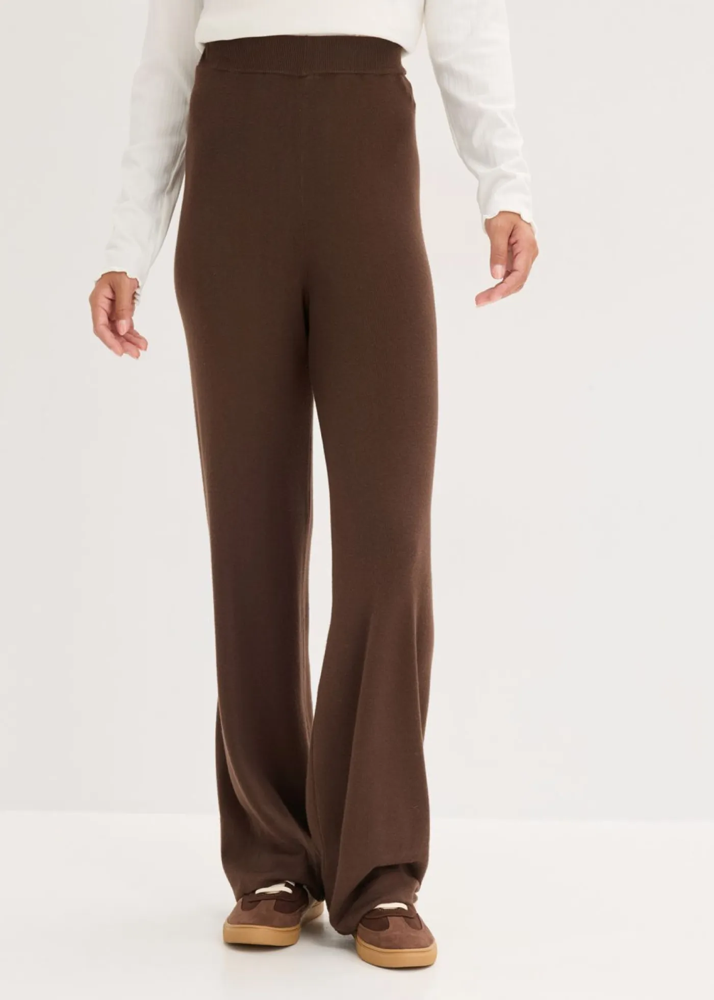 Mujer bonprix bonprix Pantalón de punto de mezcla de viscosa suave