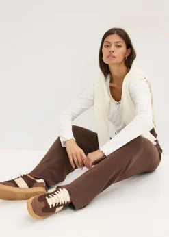 Mujer bonprix bonprix Pantalón de punto de mezcla de viscosa suave