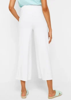 Mujer bonprix bonprix Pantalón de punto de mezcla de viscosa fluida, largo 7/8