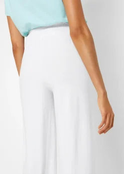 Mujer bonprix bonprix Pantalón de punto de mezcla de viscosa fluida, largo 7/8