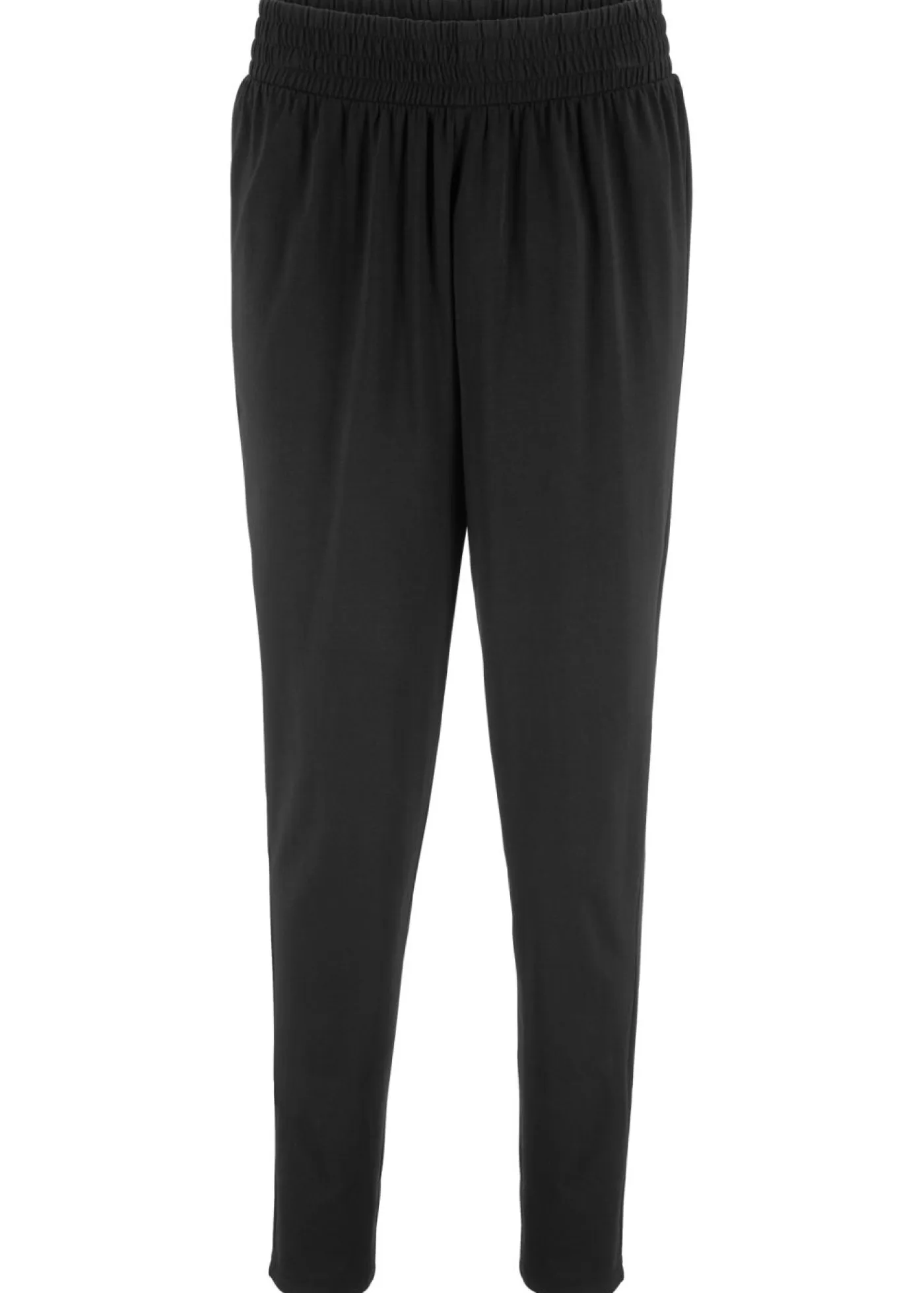 bonprix bonprix Pantalones>Pantalón de punto de mezcla de algodón Negro