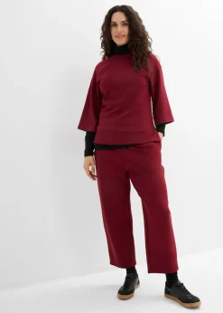 Mujer bonprix bonprix Pantalón de punto de neopreno con corte barrel