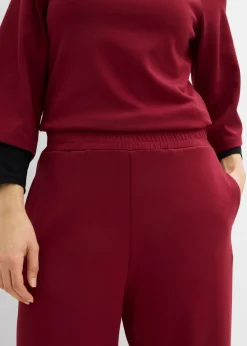 Mujer bonprix bonprix Pantalón de punto de neopreno con corte barrel