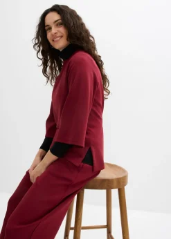 Mujer bonprix bonprix Pantalón de punto de neopreno con corte barrel