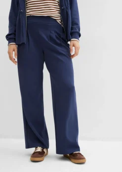 Mujer bonprix bonprix Pantalón de punto de neopreno con pinzas