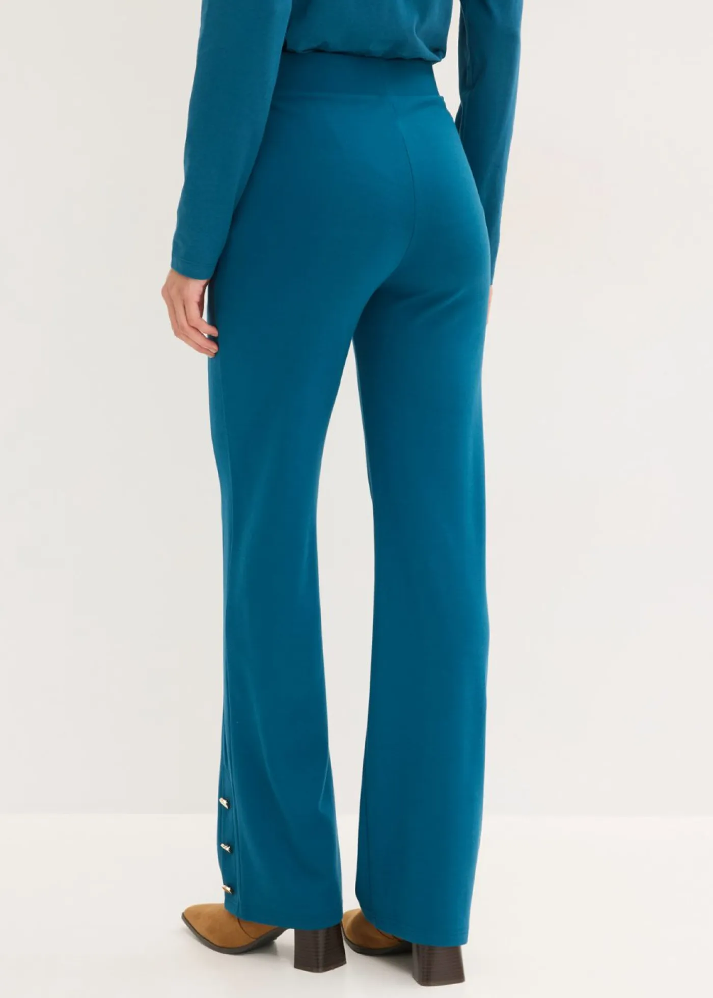 bonprix bonprix Pantalones>Pantalón de Punto di Roma Petróleo azul