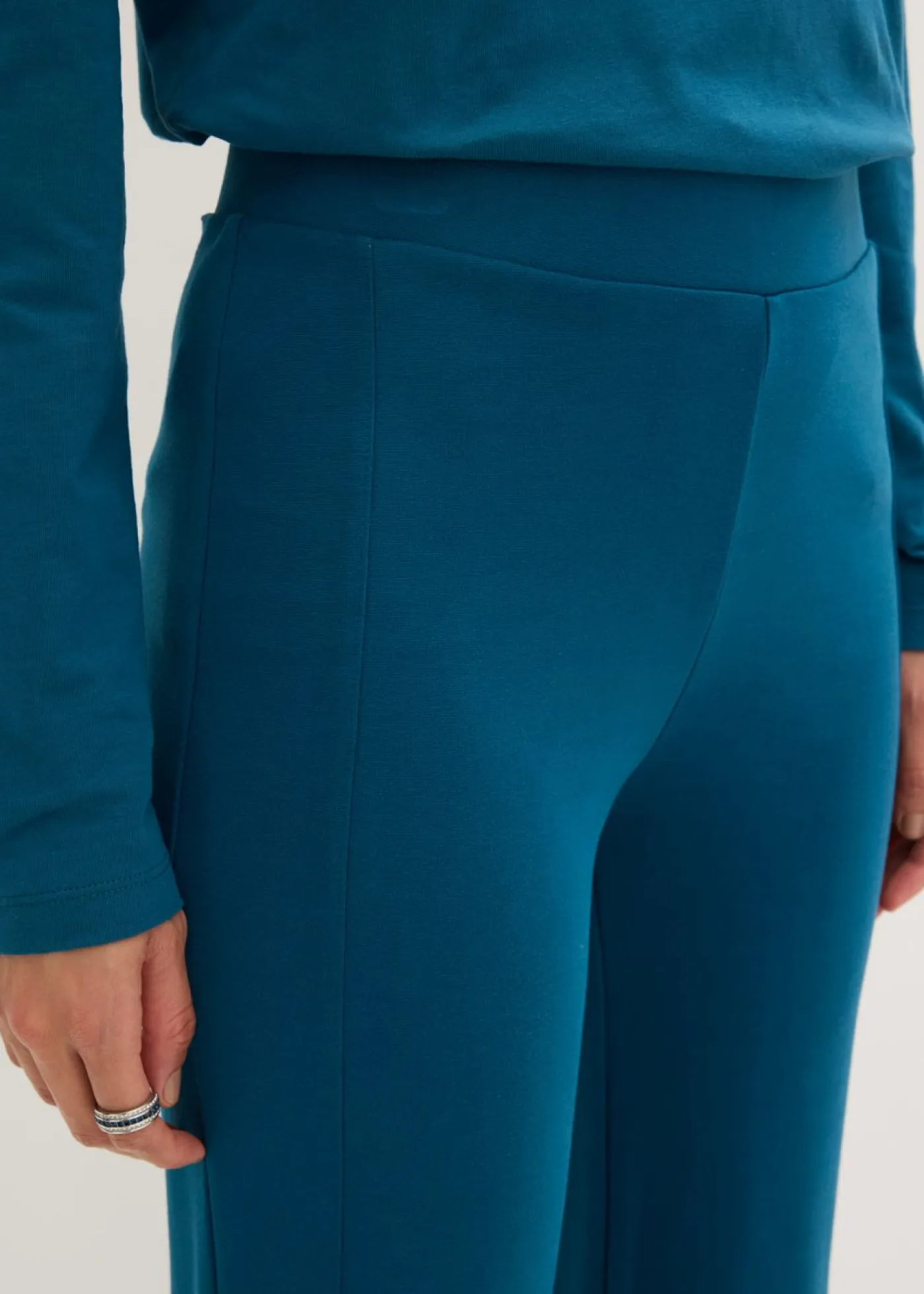 bonprix bonprix Pantalones>Pantalón de Punto di Roma Petróleo azul