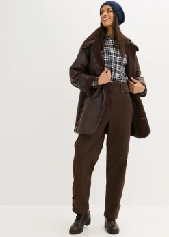 Mujer bonprix bonprix Pantalón de sarga con cintura alta