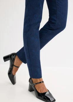 Mujer bonprix bonprix Pantalón de sarga con estampado elegante