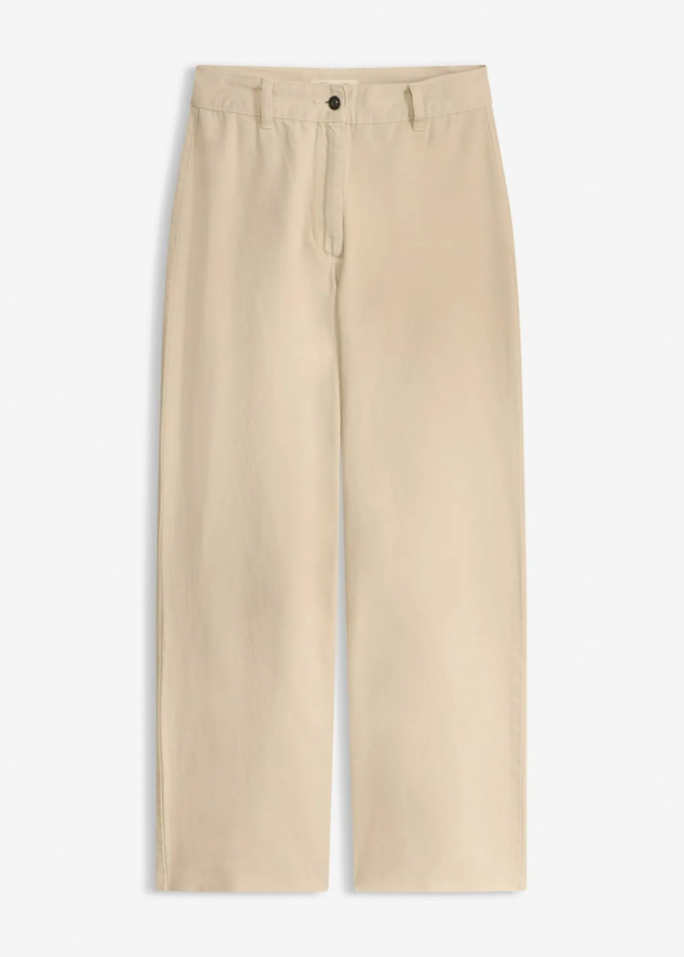 bonprix bonprix Pantalones|Tallas Pequeñas>Pantalón de sarga de algodón puro Arena claro