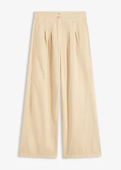 Mujer bonprix bonprix Pantalón de sarga de algodón puro