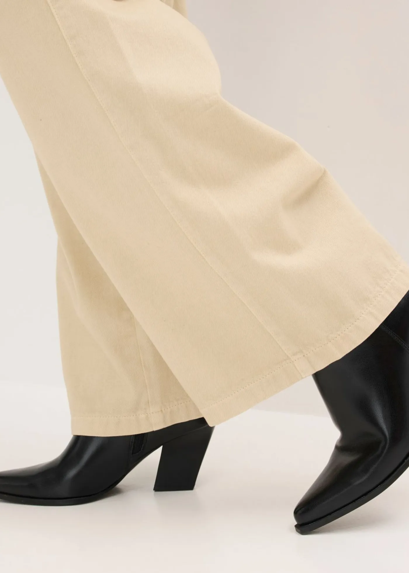 Mujer bonprix bonprix Pantalón de sarga de algodón puro