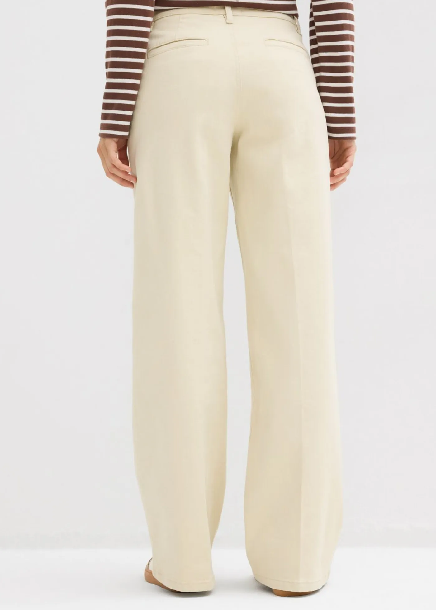 Mujer bonprix bonprix Pantalón de sarga de talle alto