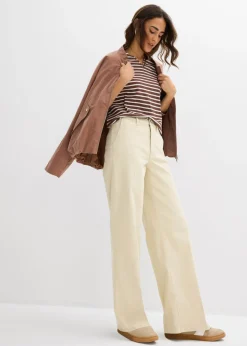 Mujer bonprix bonprix Pantalón de sarga de talle alto