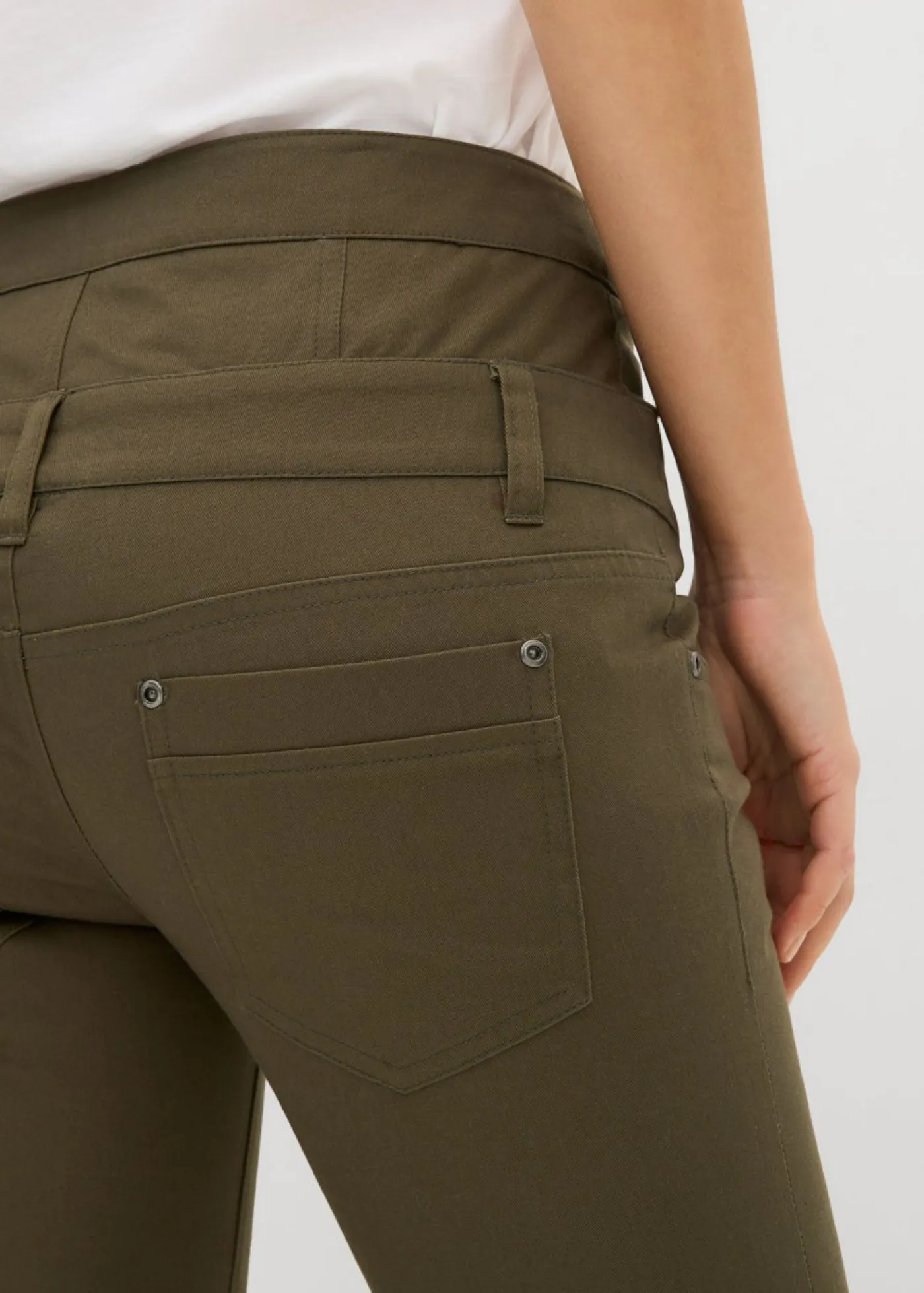 Mujer bonprix bonprix Pantalón de sarga elástica