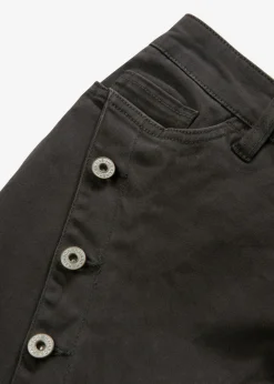 Mujer bonprix bonprix Pantalón de sarga en mezcla de algodón elástico