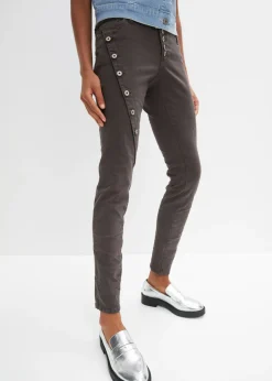 Mujer bonprix bonprix Pantalón de sarga en mezcla de algodón elástico