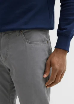 Hombre bonprix bonprix Pantalón de sarga regular fit de algodón orgánico, straight