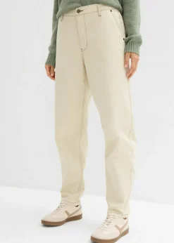 Mujer bonprix bonprix Pantalón de sarga tipo barrel