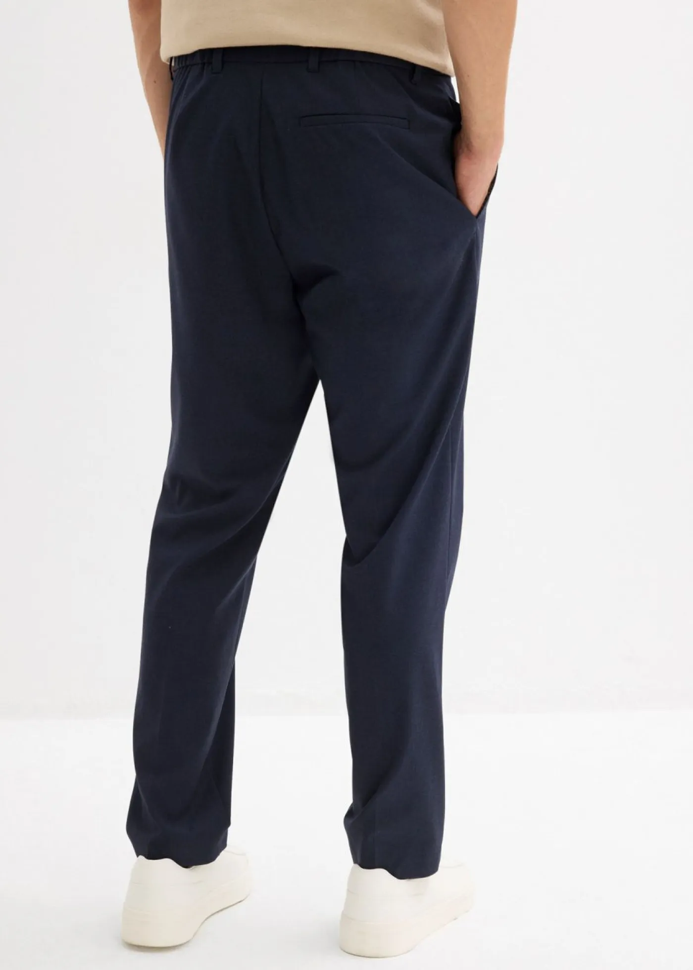 bonprix bonprix Trajes|Pantalones>Pantalón de traje con corte informal azul marino moteado