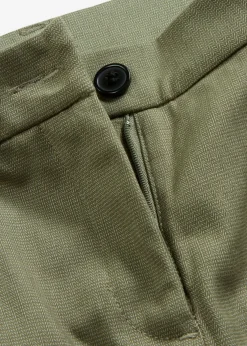 bonprix bonprix Pantalones>Pantalón de traje con pinzas Verde oliva