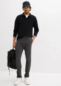 Hombre bonprix bonprix Pantalón de traje elástico, con cintura elástica, regular fit