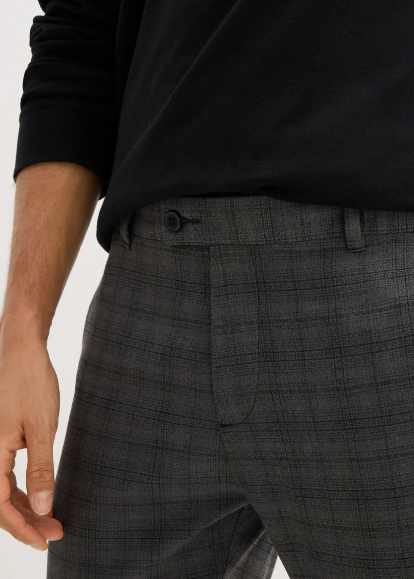 Hombre bonprix bonprix Pantalón de traje elástico, con cintura elástica, regular fit