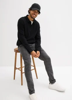 Hombre bonprix bonprix Pantalón de traje elástico, con cintura elástica, regular fit