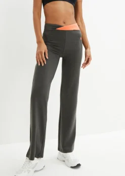 Mujer bonprix bonprix Pantalón deportivo de algodón, bootcut (2 unidades)