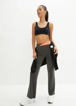 Mujer bonprix bonprix Pantalón deportivo de algodón, bootcut (2 unidades)