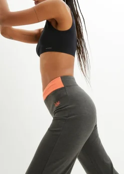 Mujer bonprix bonprix Pantalón deportivo de algodón, bootcut (2 unidades)