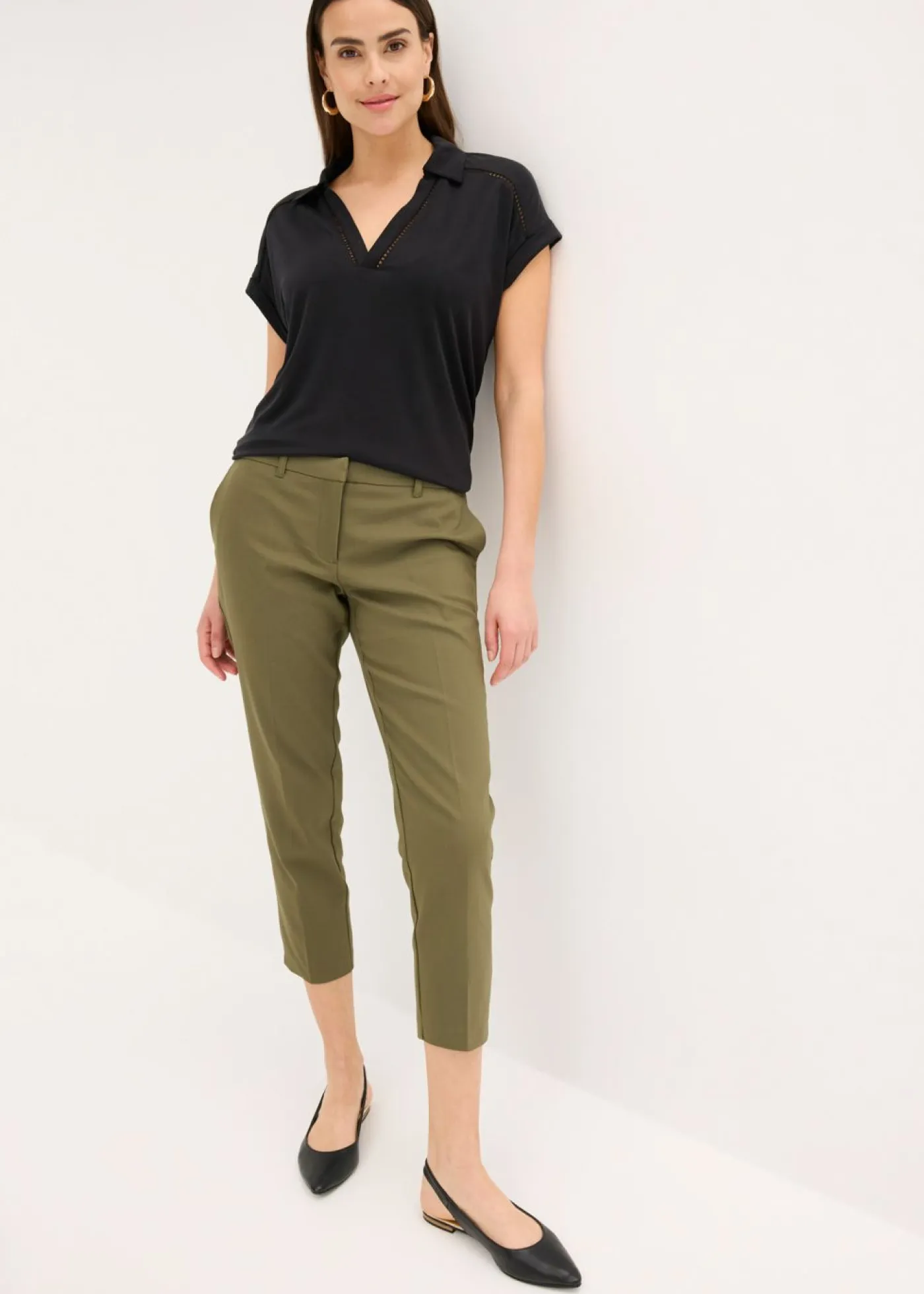 Mujer bonprix bonprix Pantalón ejecutivo de largo capri
