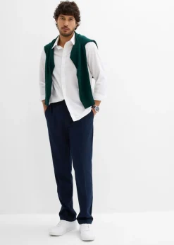 Hombre bonprix bonprix Pantalón elegante con pinzas y corte regular